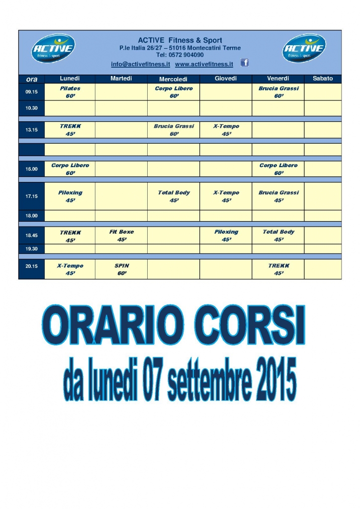 Orario sett. 2015